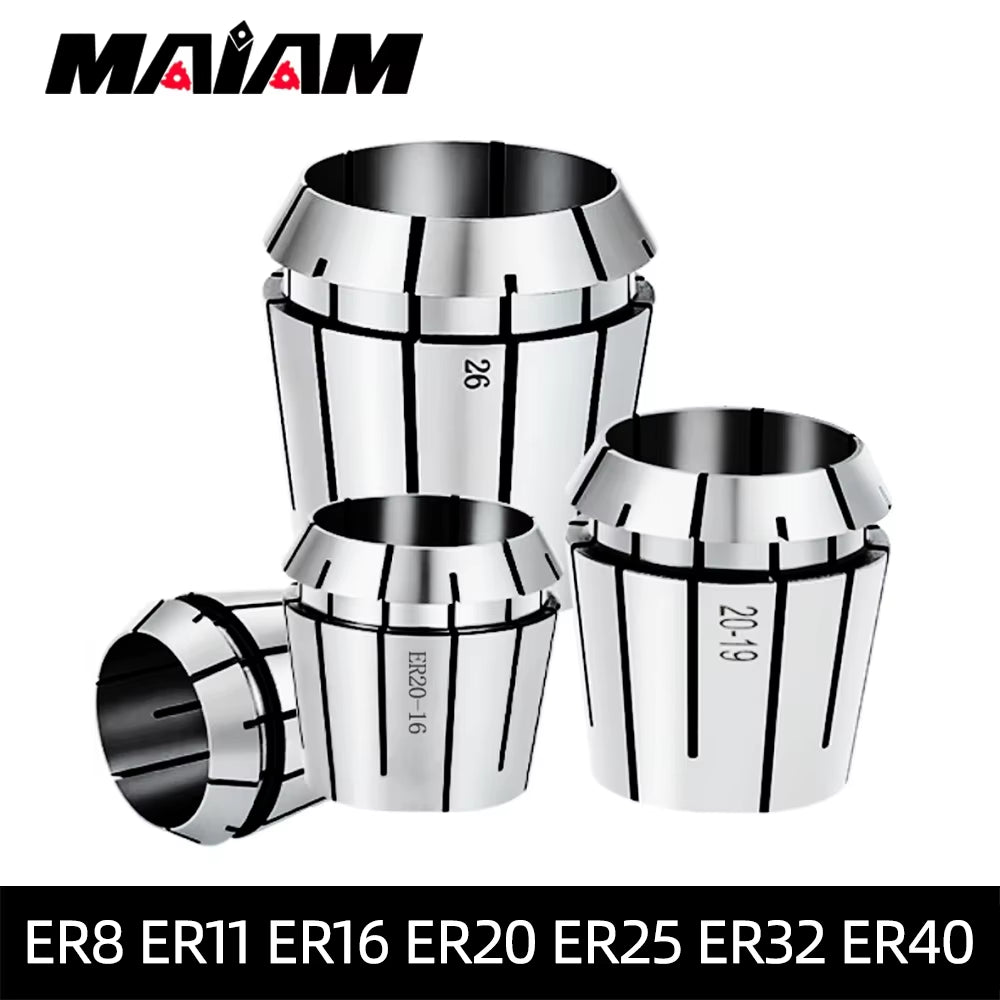 Large Bore Chuck ER8 ER11 ER16 ER20 ER25 ER32 ER40 Spring Collet Clamping Tool Collets Drill Chuck CNC Milling Cutter Lathe Tool