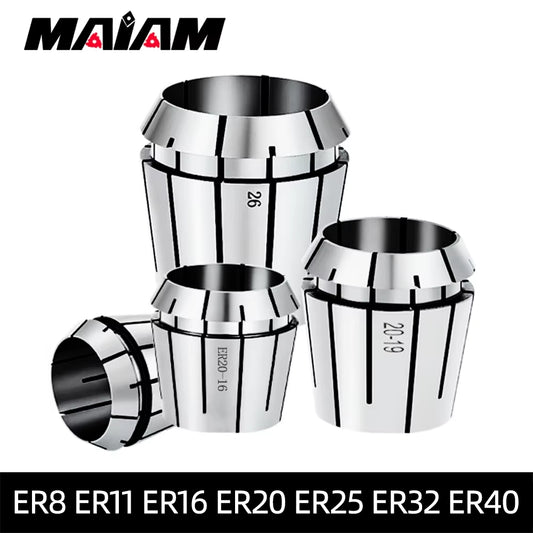 Large Bore Chuck ER8 ER11 ER16 ER20 ER25 ER32 ER40 Spring Collet Clamping Tool Collets Drill Chuck CNC Milling Cutter Lathe Tool