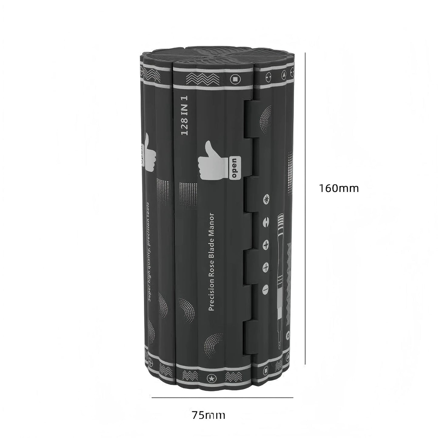 Precision Multi-Function Screwdriver Set - 128-in-1 Manual Repair Tools with Magnetic Phillips and Torx Bits for iPhone and PC