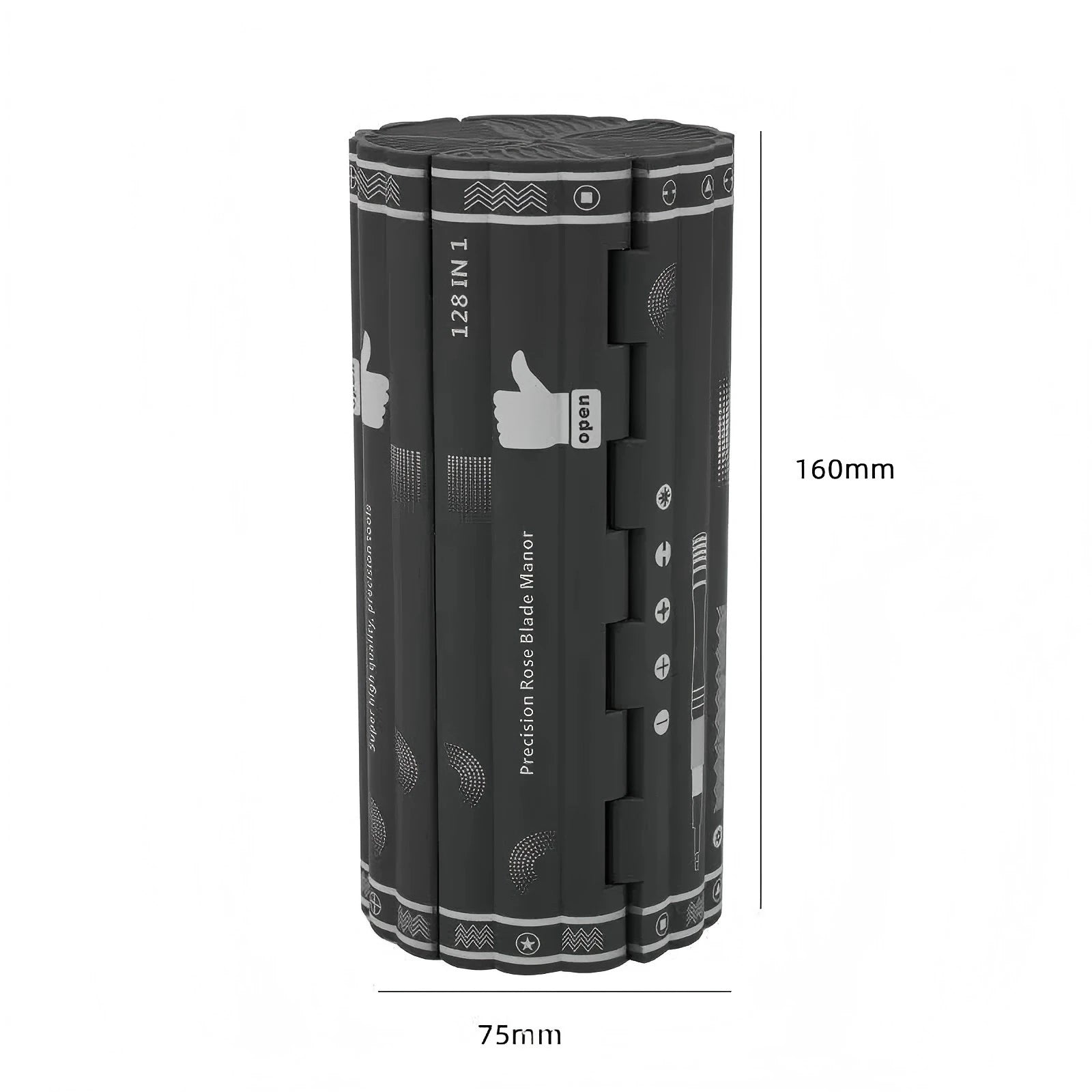 Precision Multi-Function Screwdriver Set - 128-in-1 Manual Repair Tools with Magnetic Phillips and Torx Bits for iPhone and PC